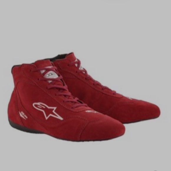 Alpinestars Y2K Red Vintage Suede Racing Boots/EUC - Picture 4 of 17